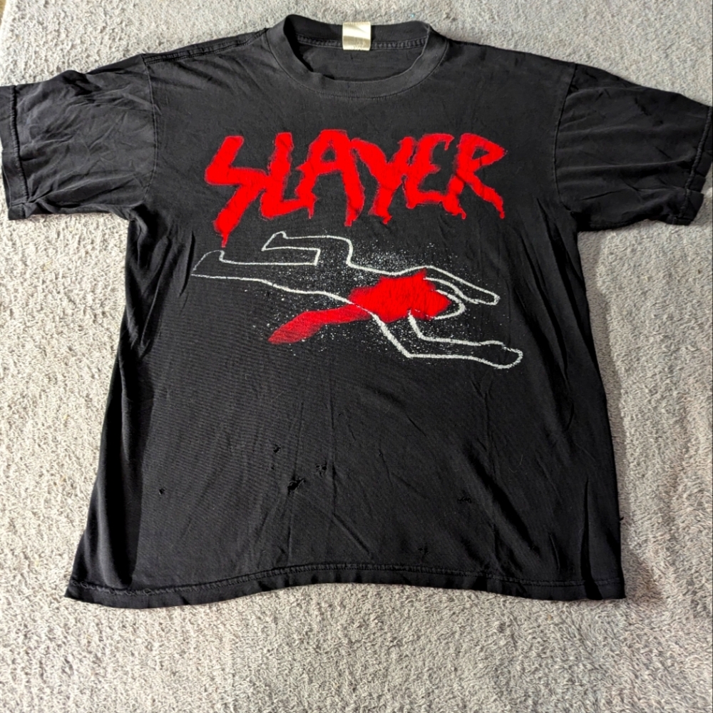 VINTAGE RETRO SLAYER T-SHIRT MEN'S SIZE LARGE